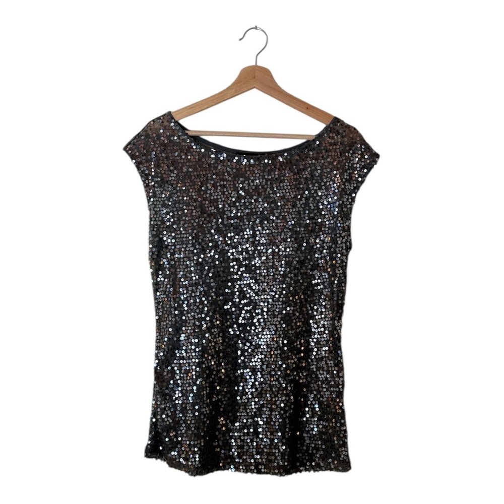 The Limited Sequin Black Top
